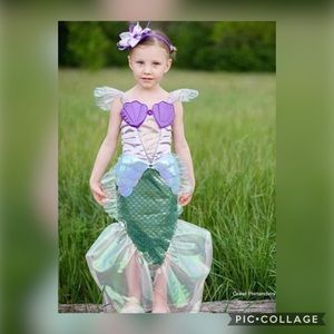 great pretend little mermaid costume girl